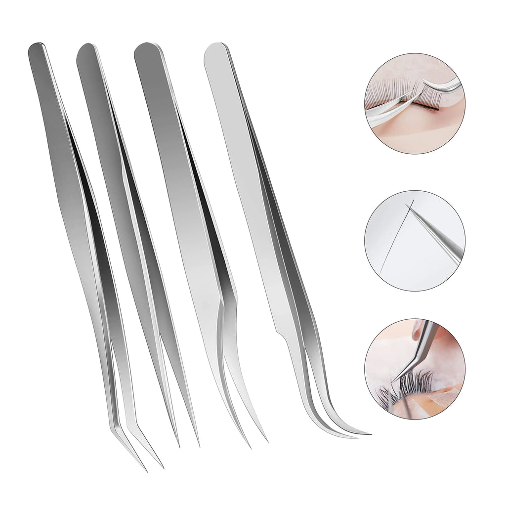 Volume Tweezers Eyelash Extensions Precision Lash Mega 3D 6D 10D Mink Qme