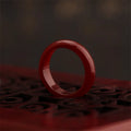 New Hot Fashion New Natural Stone Agate Rings Charms Multi-color Elegant Jewelry Party Gift for Women or Girlfriend High-Quality Qme Red