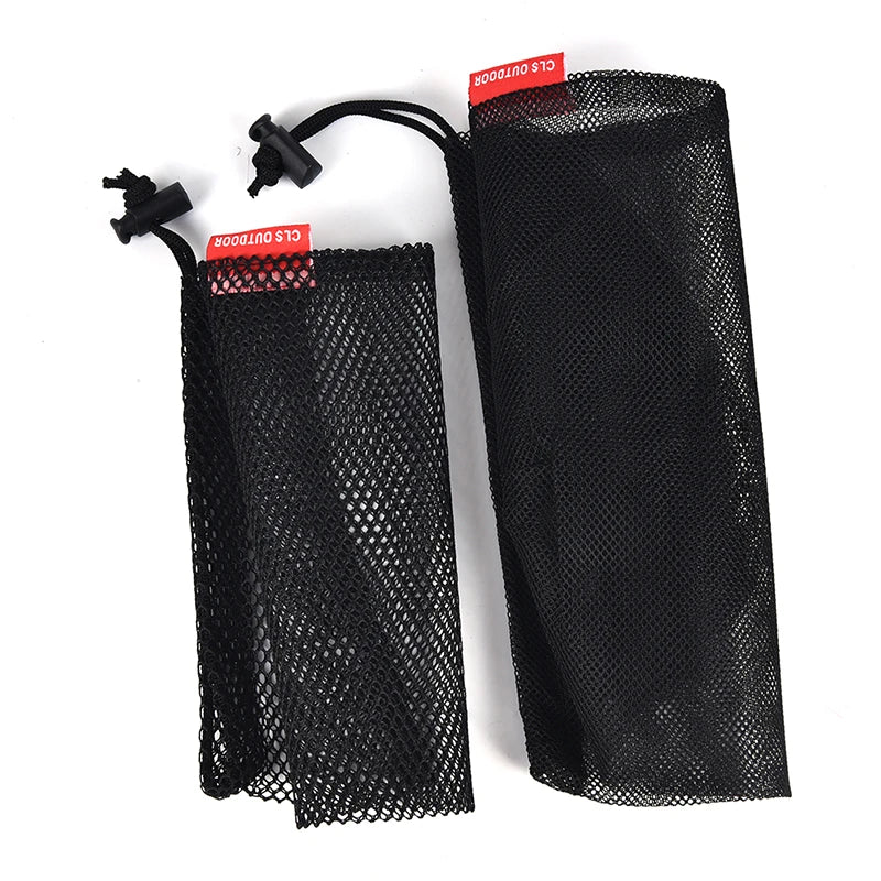 Nylon Mesh Drawstring Bag Cutlery Bottle Pot Pan Kettle Storage Qme