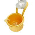 Creative Kitchen Sink Hanging Strainer Basket Detachable Openable Bottom Cover Kitchen Garbage Filter Quickly Drain Clean Rack Qme Yellow