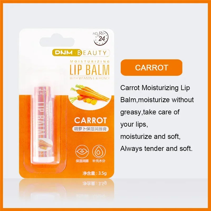 DNM 18 Colors Moisture Lip Balm Nourishes Lips Reduce Lip Lines Long-Lasting Natural Aloe Lipstick Anti Aging Lip Care Lipstick Qme 16