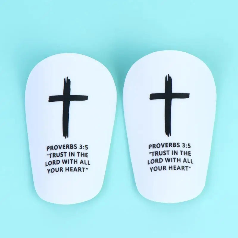 1Pair Christ Shin Guards Bibleverse Soccer Football Protective Pads Qme A 10x6cm