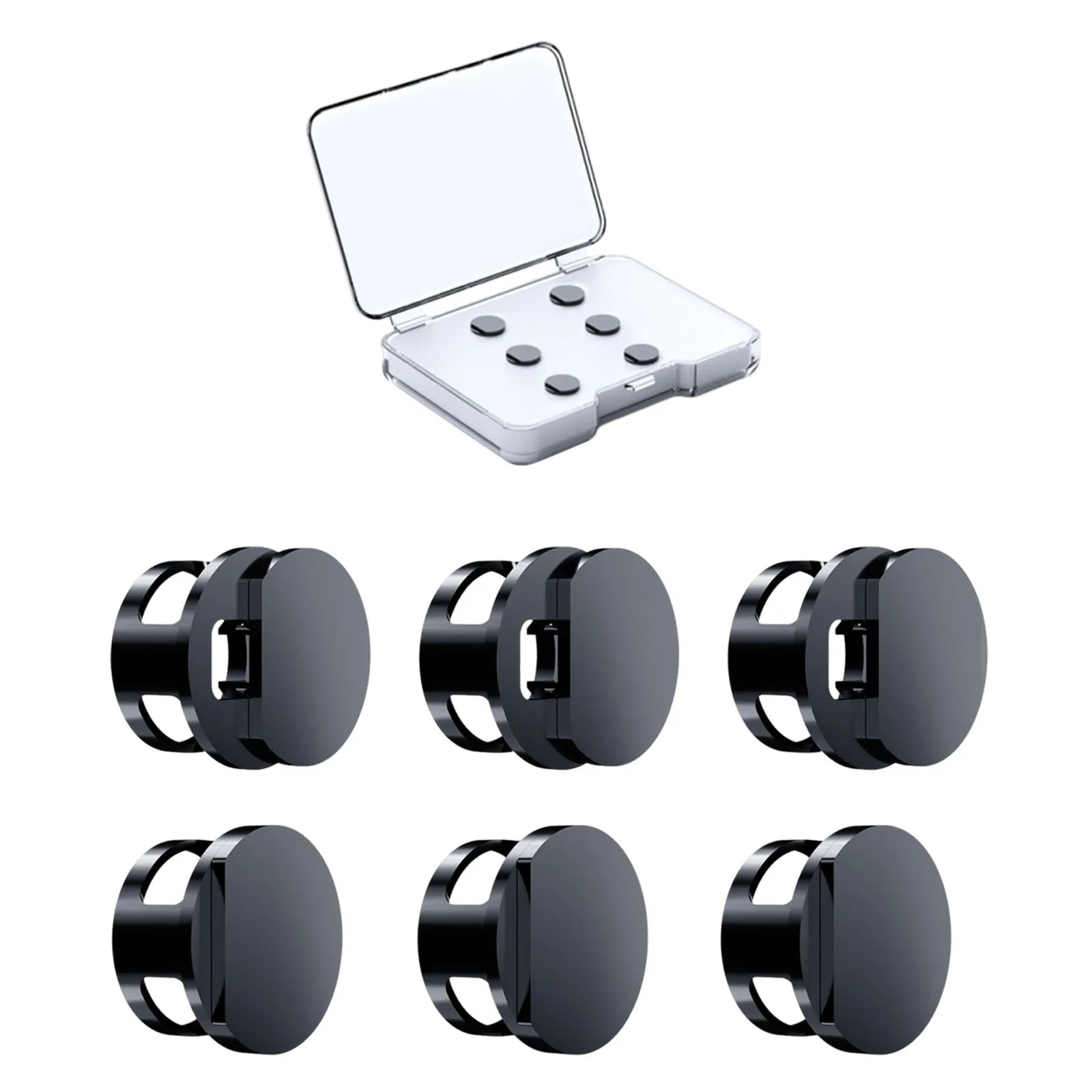 2-6PCS LED Light Dimming Blocker Cover for Meta Glasses's Camera Lens Protect Covers with Box for Meta Smart Glasses Accessories Qme 6PCS Set