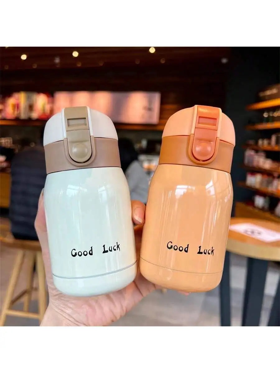 Lucky Vacuum Cup Stainless Steel Bottle Coffee Travel Insulation Qme