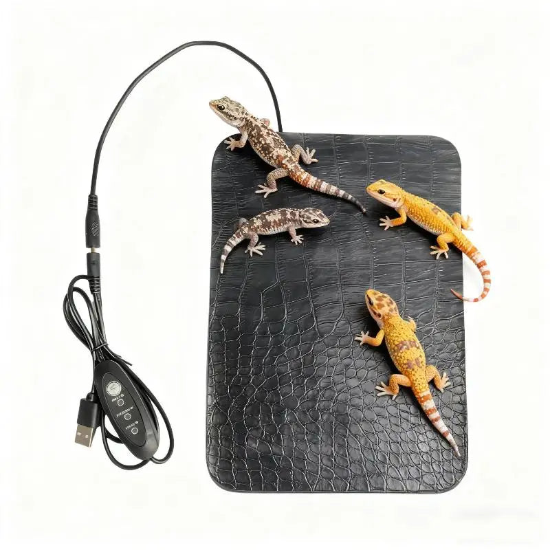 Reptile Heat Mat Waterproof Tortoise Lizard Temperature Adjustment Qme