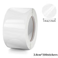 Clear Transparent Round Stickers 1" /1.5" 300-1000 Stickers Self-Adhesive Envelope Seal Tab Sealer Waterproof Packaging Label Qme 3.8cm 300 Stickers