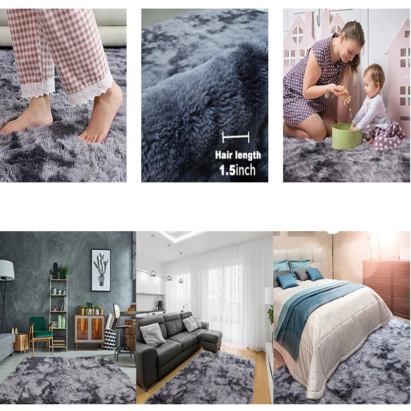 Large Area Rugs For Living Room Plush Bedroom Carpets Bathroom Rug Fluffy Soft Blankets Children Room Rug Prayer Mats Home Decor Qme