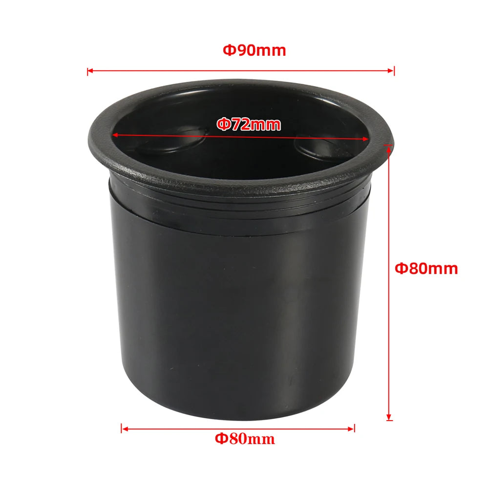 Automobile Bottle Stand Recessed Drop In Boat Drinks Cup Holder RV Camper Recessed Cup Drink Can Bracket for Boat Car Marine RV Qme
