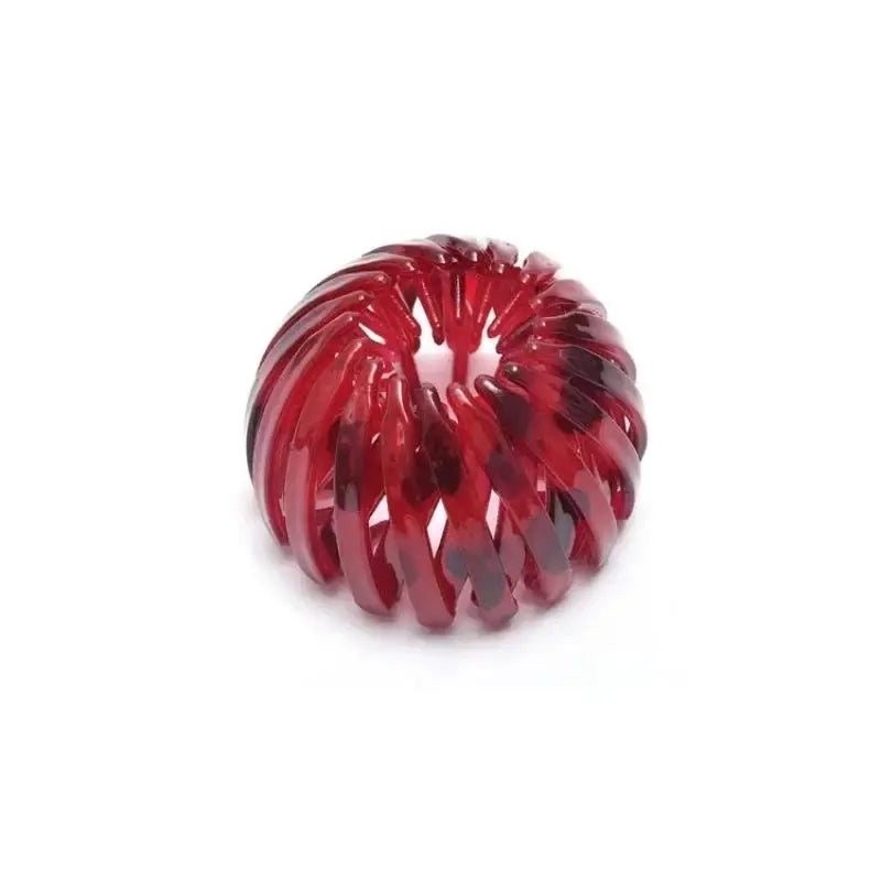 Fashion Girls Hair Claw Women Hairs Clamp Grab Barrettes High-quality Qme red
