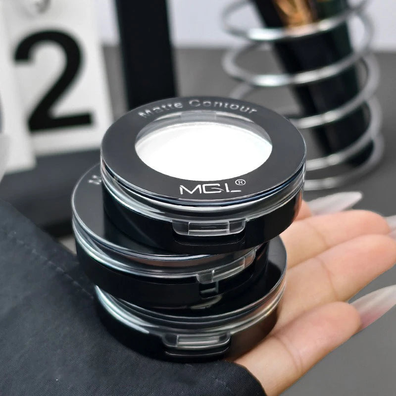 Matte Contour Palette for Daily Use, Easy to Blend Face Powder for Natural 3D Nose Cheek Highlight and Shading, Lasting Makeup Qme