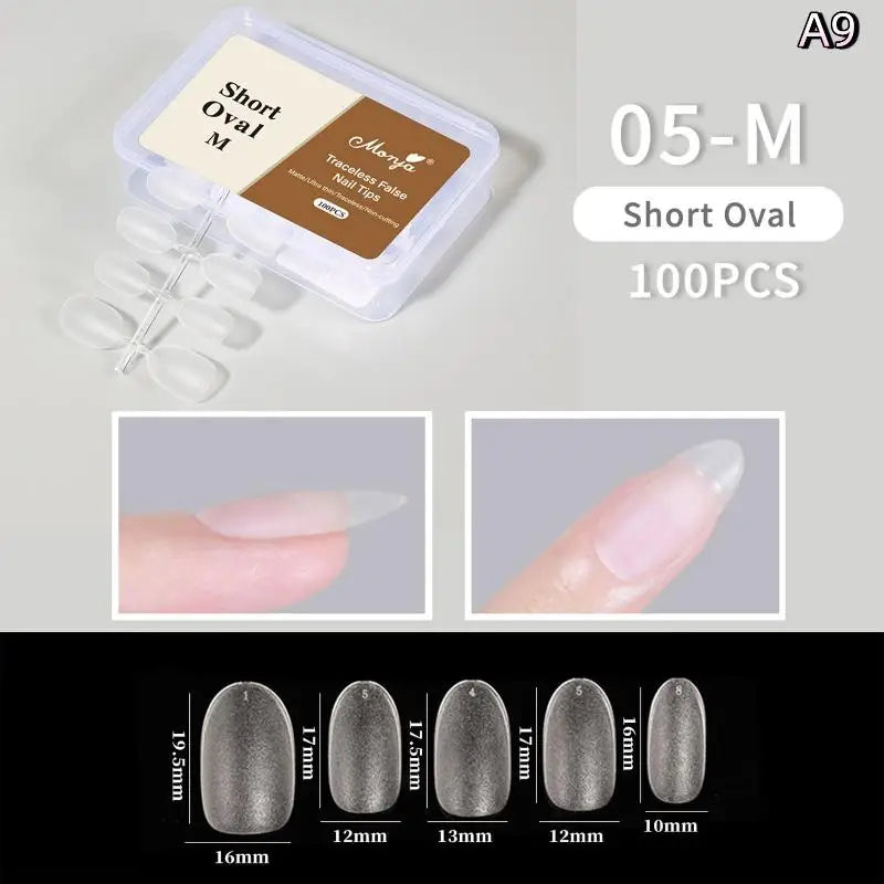 Box Thin Press-on Fake Nails DIY No Polishing Trace Easy Removal Nail Qme A9