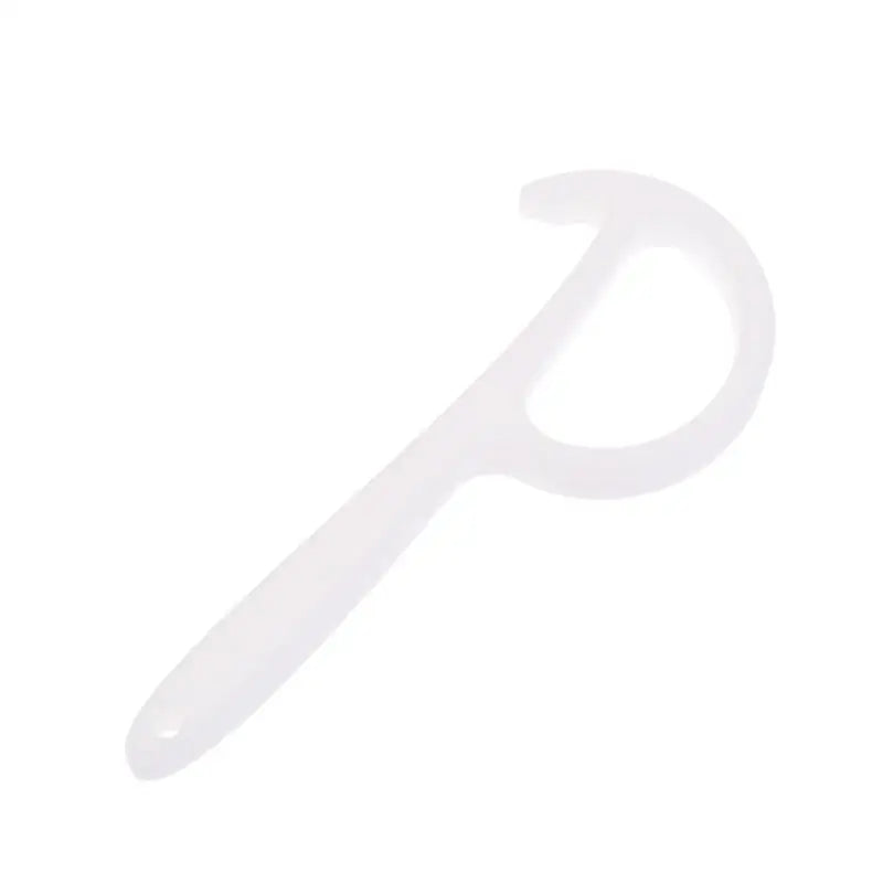 Can Opener Non-slip Handle Plastic Manual Safe Easy Grip Durable Qme White