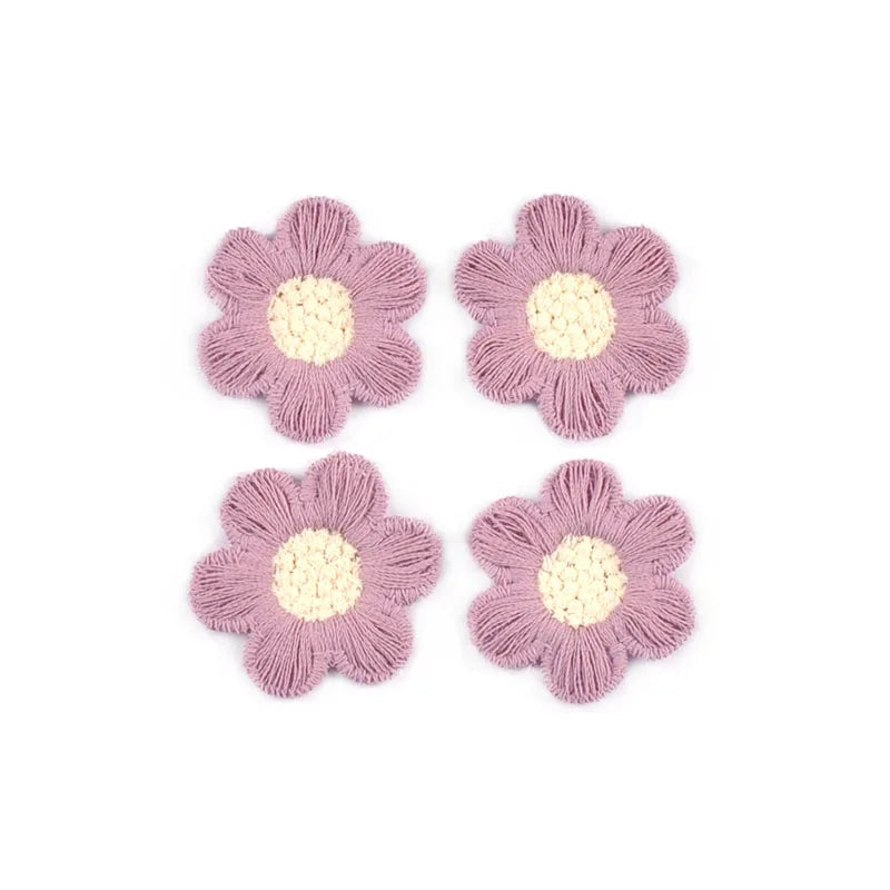 20pcs 3.1cm Colorful Mix Flower Patches Embroidery Clothes Sewing Garment Appliques Accessories DIY Scrapbook Home Crafts c4047 Qme 2