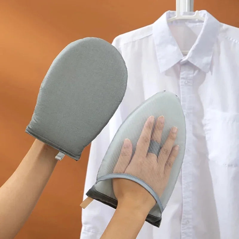Garment Steamer Ironing Glove Anti Steam Mitt Finger Loop Heat Qme