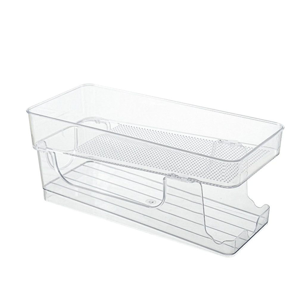 Stacking Can Dispensers Soda Storage Organizer Refrigerator Auto Qme white China Mainland
