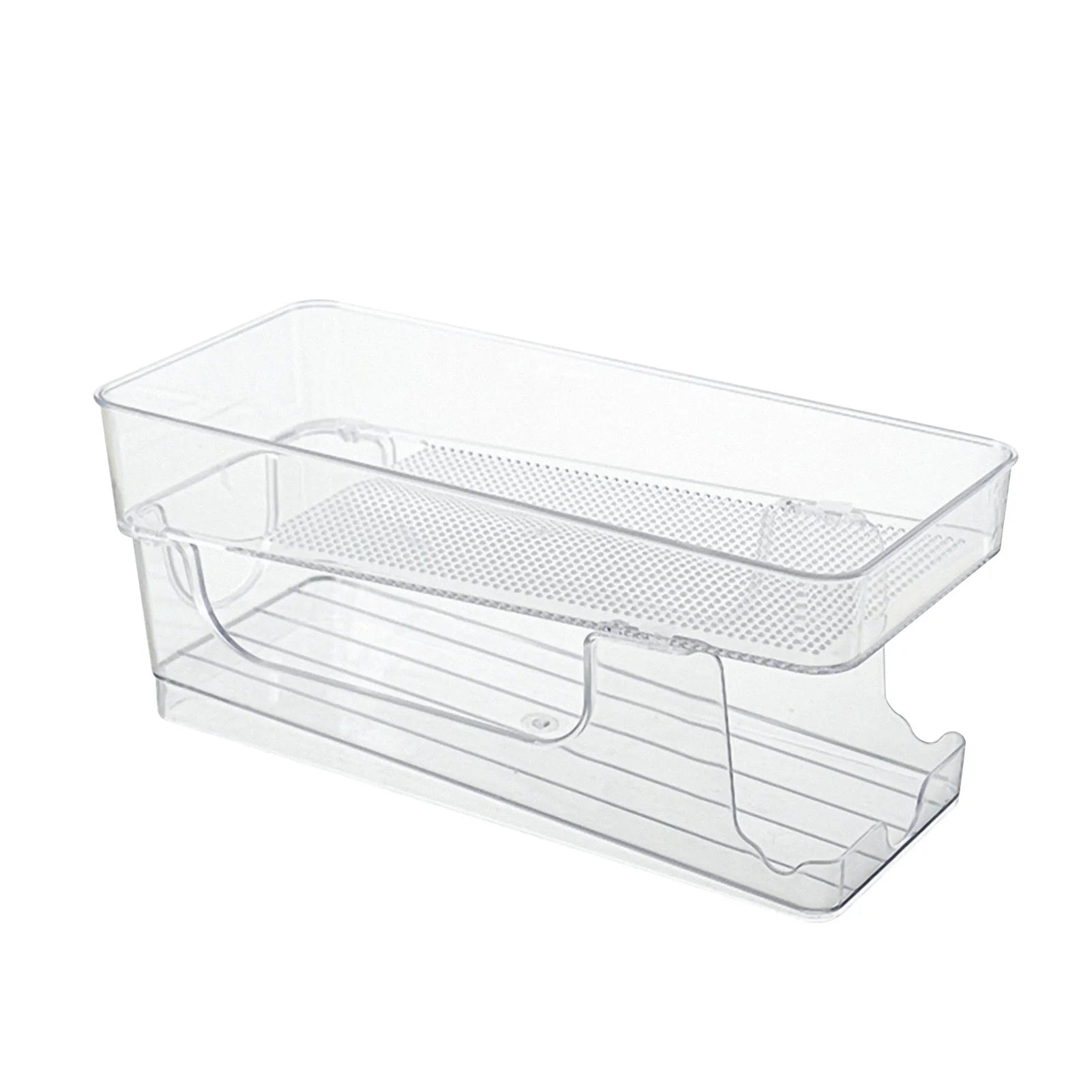 Stacking Can Dispensers Soda Storage Organizer Refrigerator Auto Qme white China Mainland
