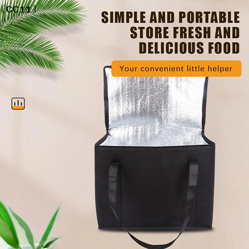 Large Capacity Insulated Lunch Bag Long Lasting Temperature Retention Qme