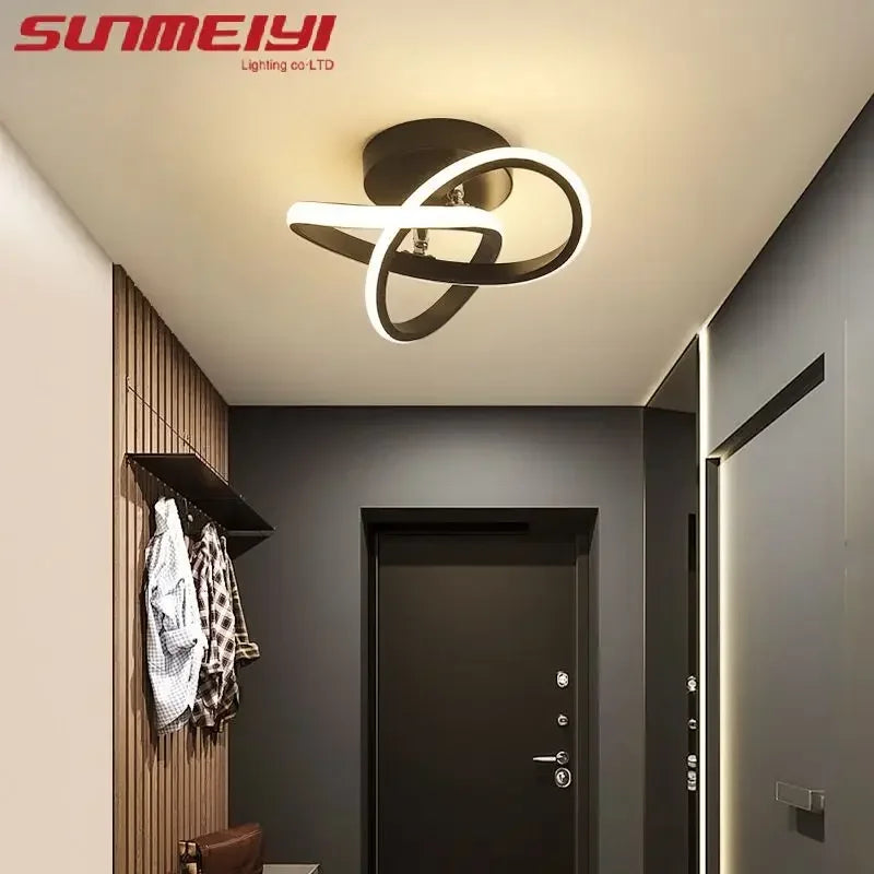 LED Corridor Light Minimalist Modern Small Light Living Room Bedroom Balcony Foyer Light Wardrobe Nordic Creative Ceiling Light Qme