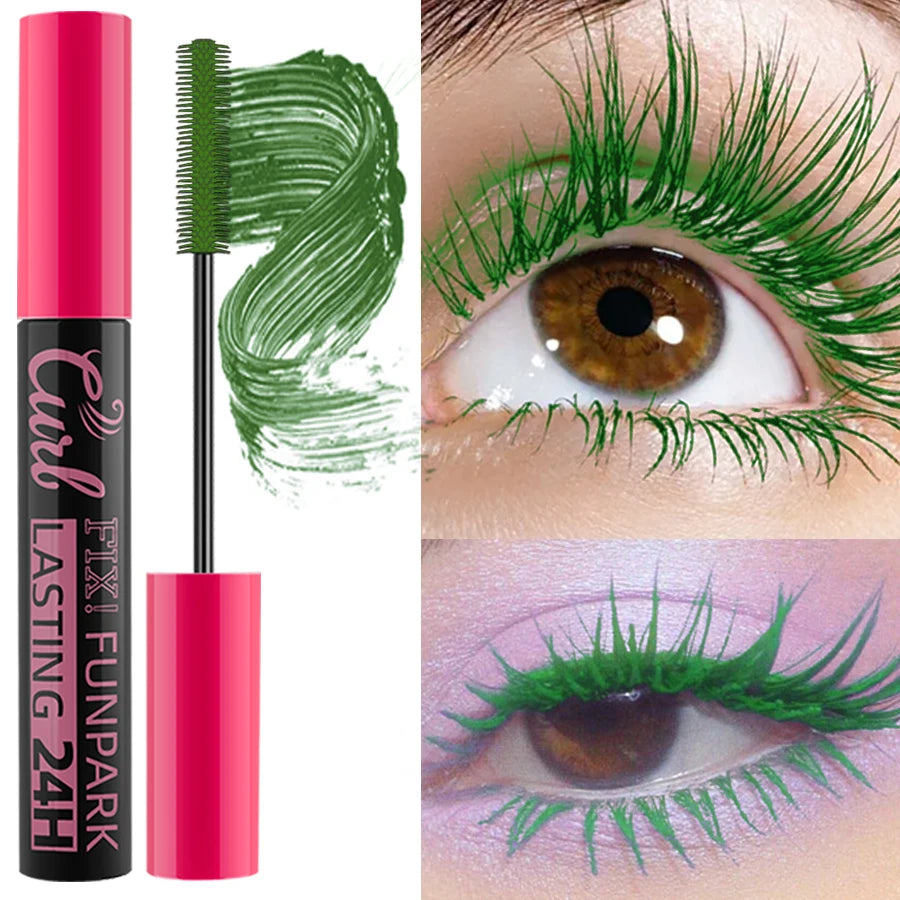 9 Mascara Thick Curl Waterproof Natural Eyelash Long Lasting Blue Qme 07