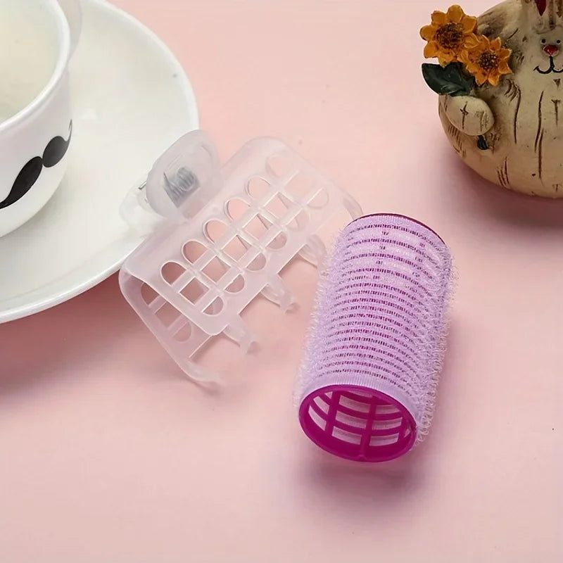 Hair Rollers Bang Roll Curler Plastic Self-adhesive Hair Curling Hairdressing Air Bangs Curls Rollers Styling Hair Tools Qme