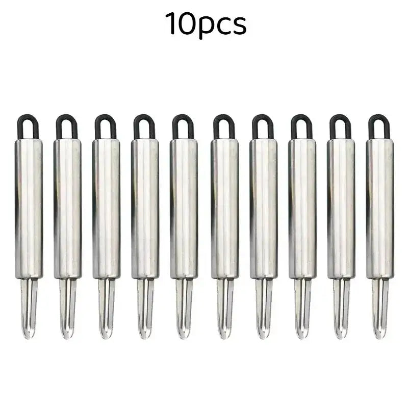 1 2 3 5 Stainless Steel Fruit Corer Food Grade Material Home Kitchen Qme 10pcs