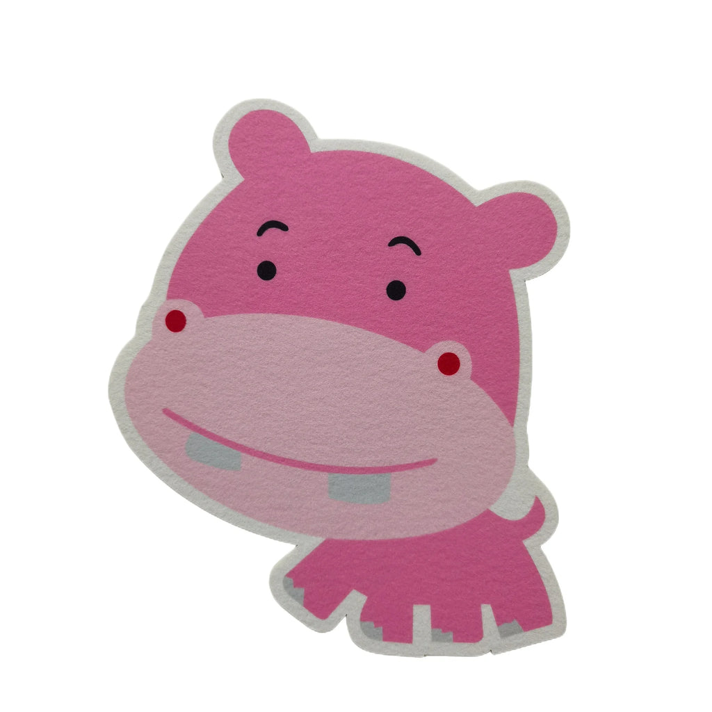 Cartoon Fragrant Toilet Stickers Self-Adhesive Wall Sticker for Kid Bathroom Washroom Decorative Deodorization Toilet Lid Decals Qme Hippo-1PC