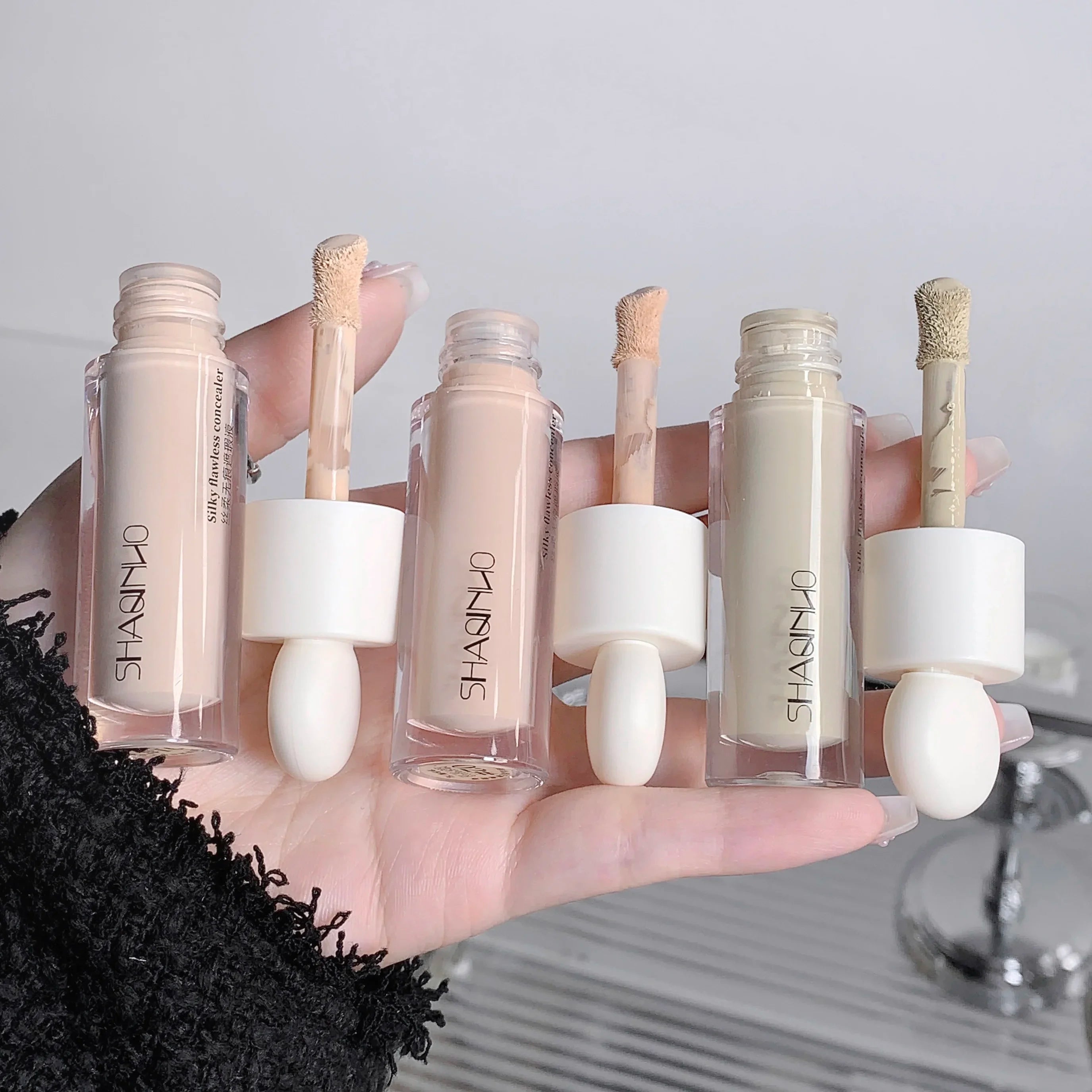Moisturizing Liquid Contouring Concealer Cream Makeup Waterproof Lasting Cover Acne Dark Circles Foundation Face Korean Cosmetic Qme