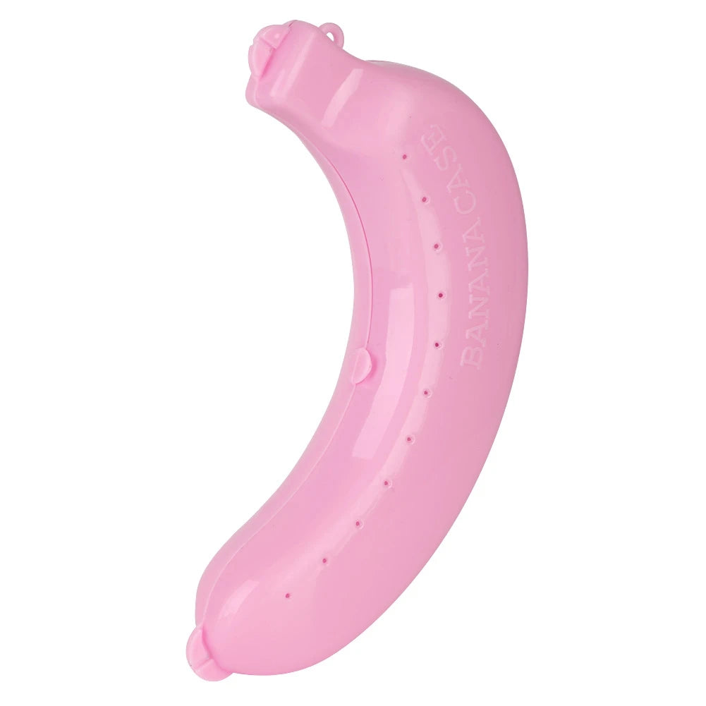 Banana Shell Cute 3 Colors Fruit Banana Protector Box Holder Case Lunch Container Storage New Case Lunch Qme Pink