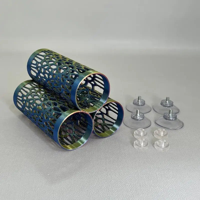 Suction Cup Fish Aquarium Hideout Resting Tube Bed Tunnel Hollow Qme A4