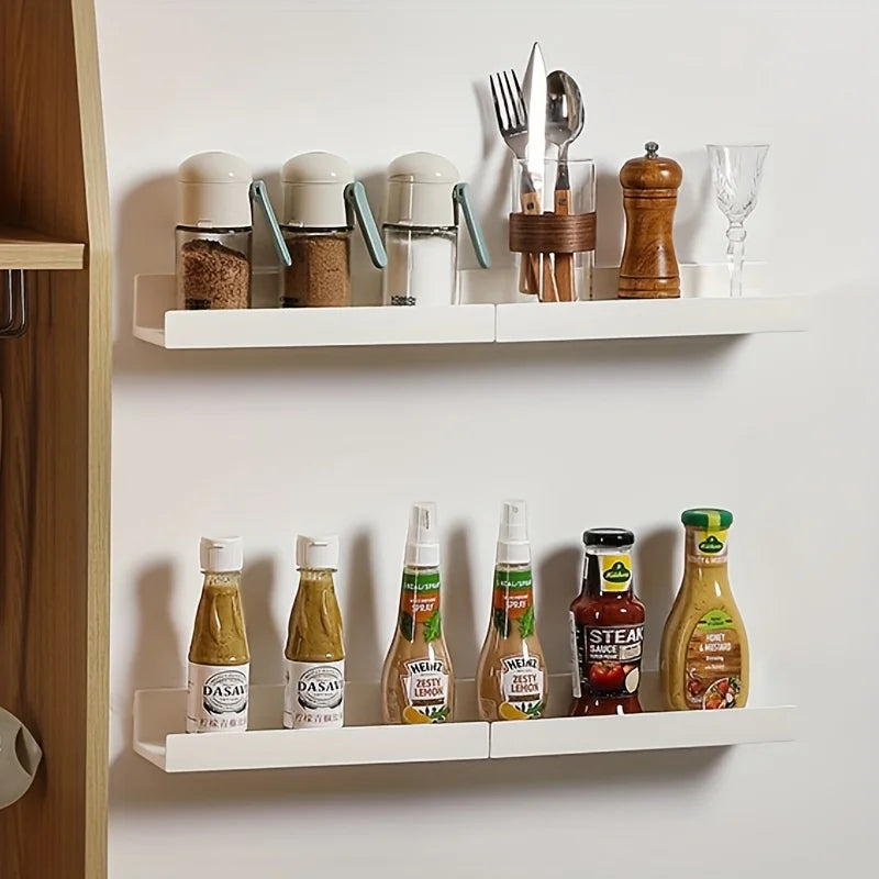 Floating shelves - An expandable storage system suitable for bathrooms and kitchens, capable of holding skincare products Qme