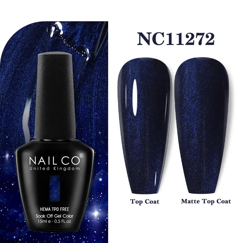 NAILCO Green Series Dark Gel Nail Polish Lasting Hybrid Base Matte