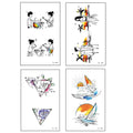 4/6 A Sheets Luminous Temporary Tattoos Bulk Rainbow LGBT Pride Face Body Stickers for Women Men Glow in The Dark Party Supplies Qme 4pcs YG-099YG102