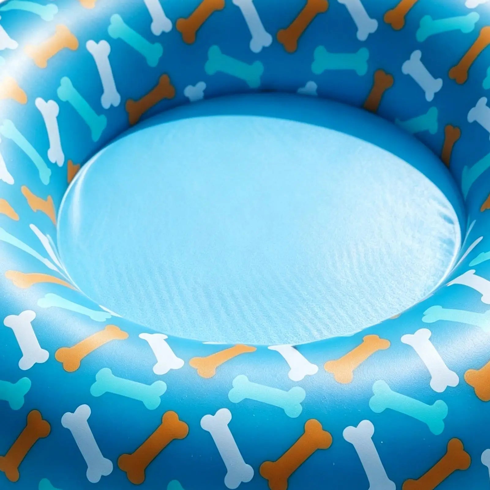 Dog Float PVC Leak-Proof Inflatable Anti-Slip Dog Pool Raft For Lake Beach Games Water Party Pond Small And Medium Breeds Qme