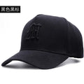 Big Head Circumference Hat Korean Version Shows Face Small Baseball Qme black