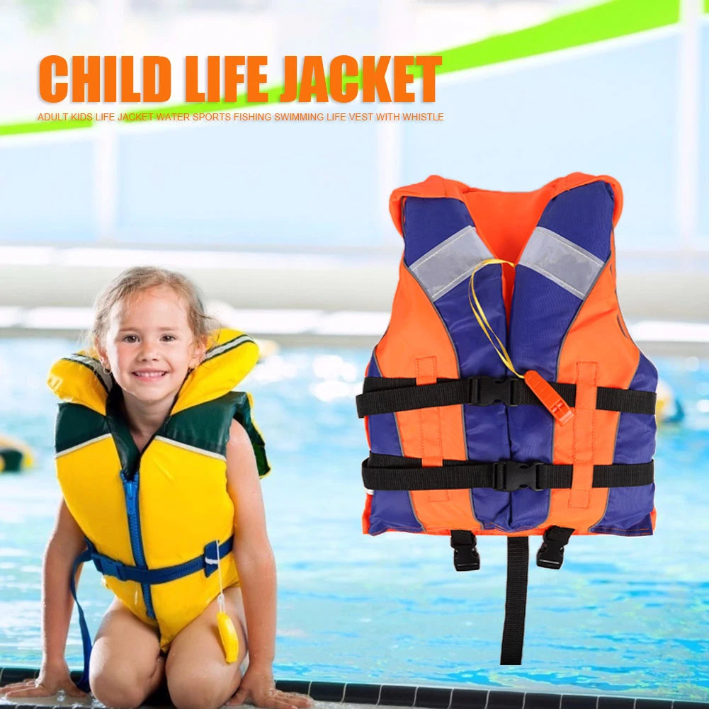 Neoprene Kids Buoyancy Vest Water Sports Child Fishing Rafting Surf Boats Sailing Safety Life Jacket Girls' Swimsuit Lifeguard Qme