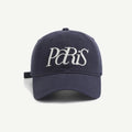 Casual Embroidered Embroidery Baseball Cap NYC Hole Letter Baseball Hat Retro Sunscreen Hat Sun Hat Girl Qme Dark Blue