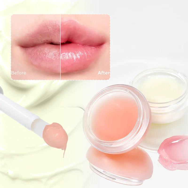 Hydrating Fruit Jelly Lip Balm & Lip Mask, With Vitamin E & Shea Butter, Nourishes & Moisturizes For Dry And Chapped Lips Qme