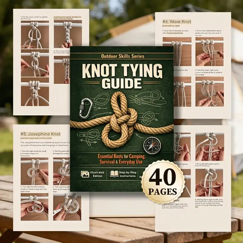 Essential Knot Tying Book Camping Survival Step 50 Knots Illustrated Qme