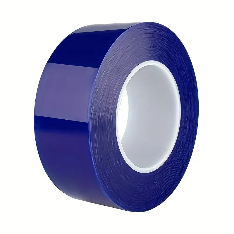 Blue PE Protective Film Tape - No Residue, Scratch-Free Hub & Rim Protection, Ideal for Glass, Stainless Steel, Furniture Qme