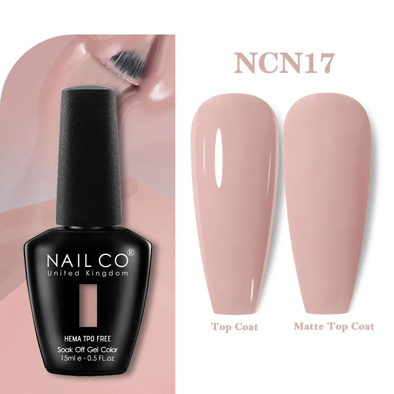 NAILCO Fresh Gel Nail Polish Nails Semi-permanent Varnish Hybrid Qme N17