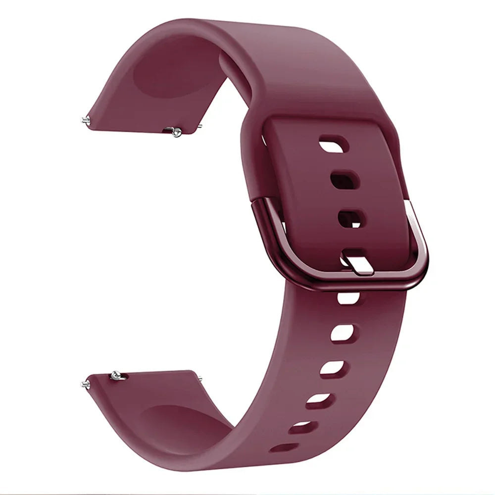 22mm Watch Band For Xiaomi Watch s1/s1 Active Strap Replacement Strap For Xiaomi Mi Watch Color Watchbands For Mi Watch Color 2 Qme Wine Red1 22MM Universal