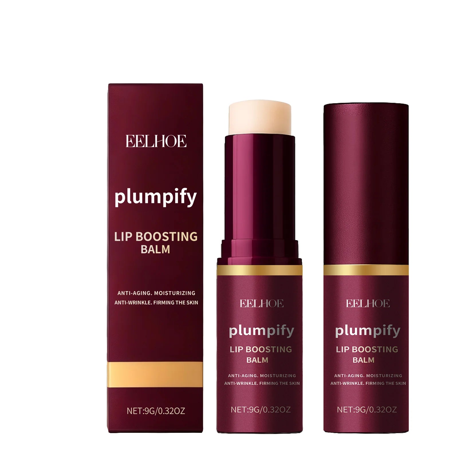 Plumpify Lip Boosting Balm Moisturizing Plumping Sexy Lip Care Fade Lip Lines Nourishing Repair Lip Care Makeup Cosmetics Qme 9g Boxed
