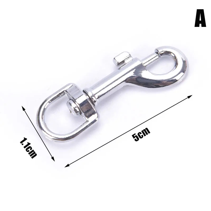 Small Dog Collar Leash Metal Buckle Hardware Sets Straps Swivel Pet Qme A