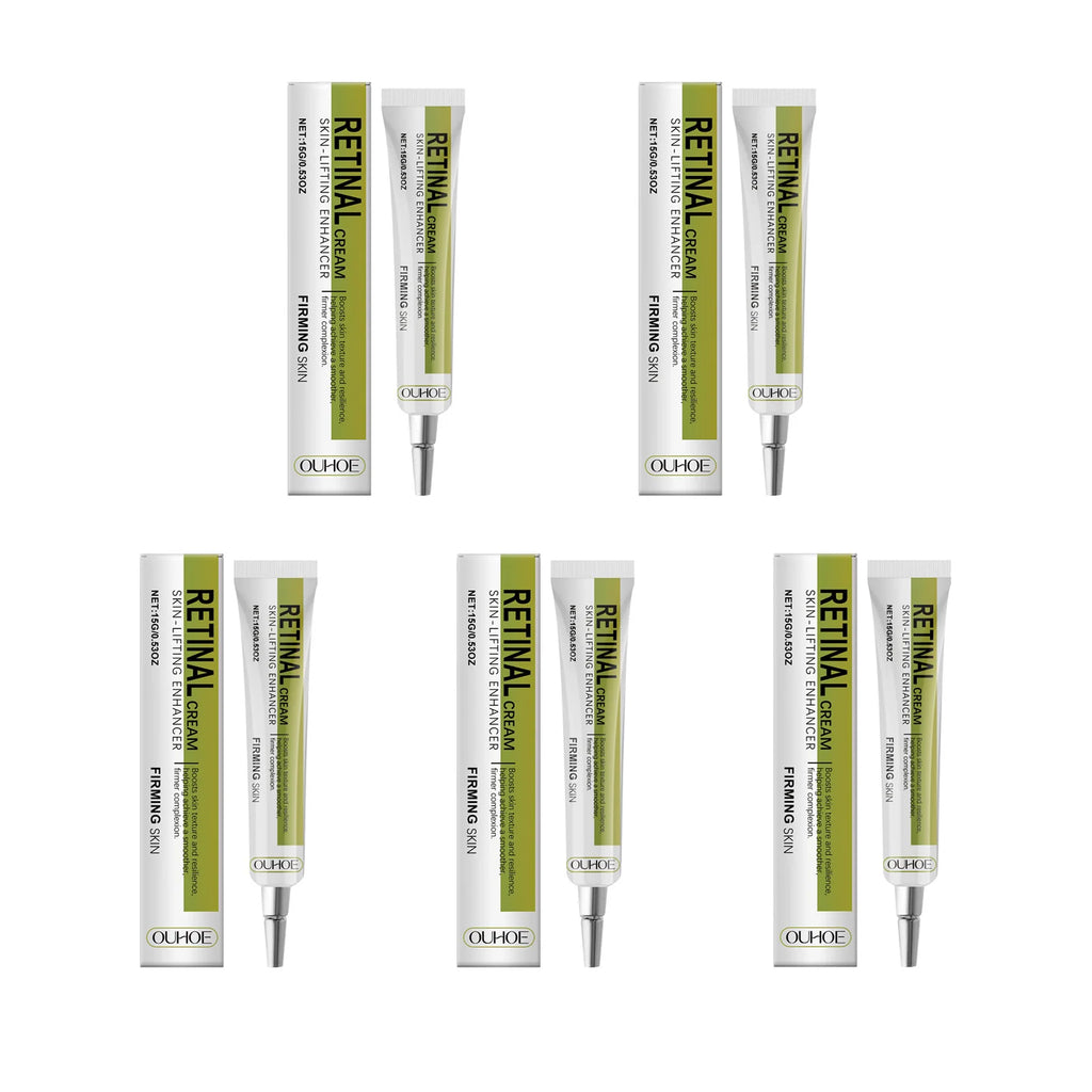 Retinol Cream Smoothing Wrinkle Firming Hydrating Barrier Support Radiant Fade Fine Lines Moisturizing Tightening Face Cream Qme 5 x 15g Boxed