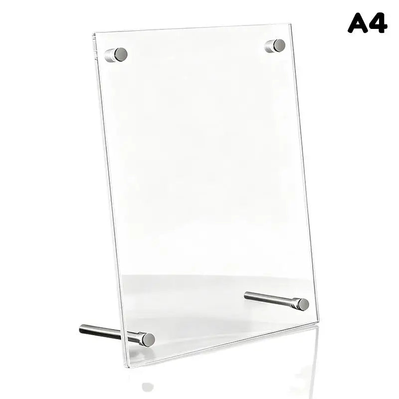 6-inch/7-inch/A4 Crystal Clear Acrylic Photo Frames For Postcards Photos Ticket Stubs And Displays Qme C Transparent