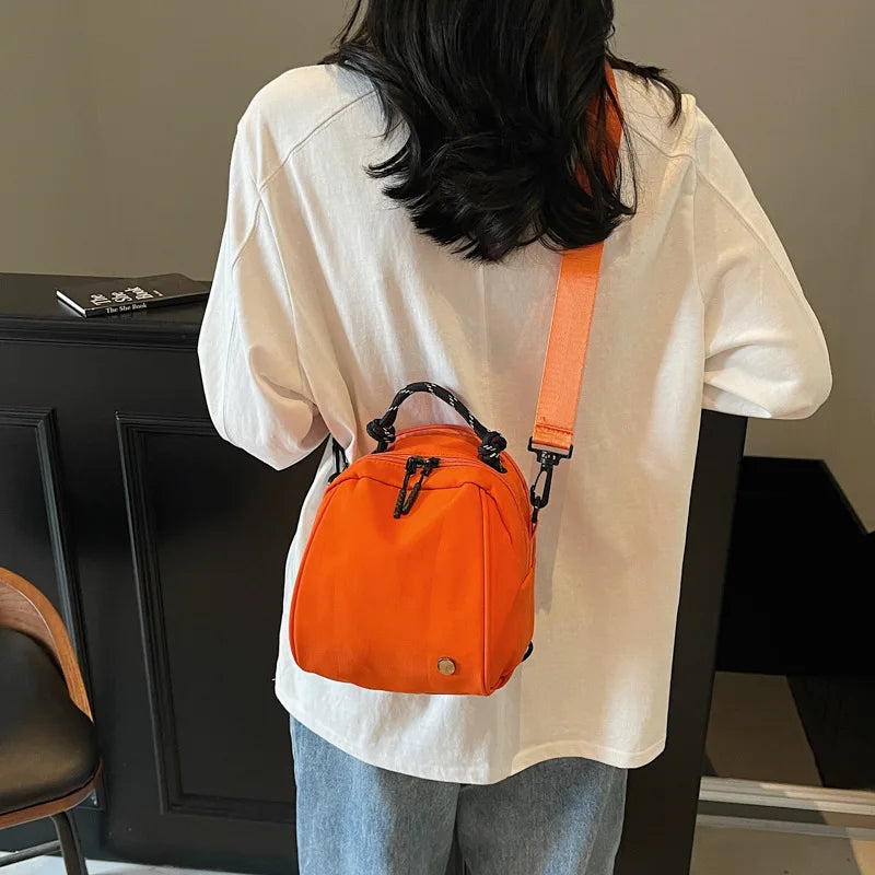 Mini Crossbody Block Shoulder Bag Shell Multi-compartment Contrast Qme