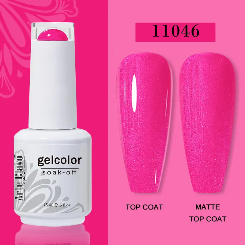 Arte Clavo15ml Gel Nail Polish Burgundy Red Brown Chocolate Art Soak