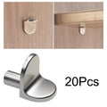 20pcs L-Shaped Shelf Support Studs (5mm) - Fix Wooden/Glass Boards in Cabinets, Ideal Furniture Bracket Holders Qme Default Title
