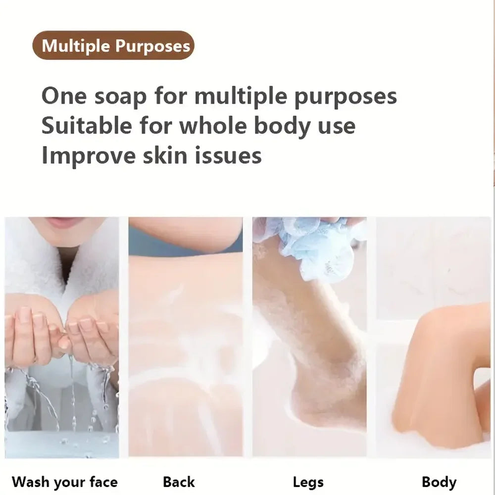 Handmade whitening soap skin care deep cleansing moisturizing cleansing essential oil mild soap brightens skin sandalwood soap Qme