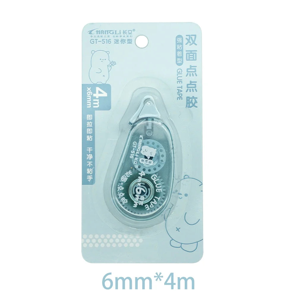 6m*6mm Dot Glue Tape DIY Scrapbooking Creative Stationery School Supplies Transparent Double Sided Adhesive Roller Tape Qme G4m